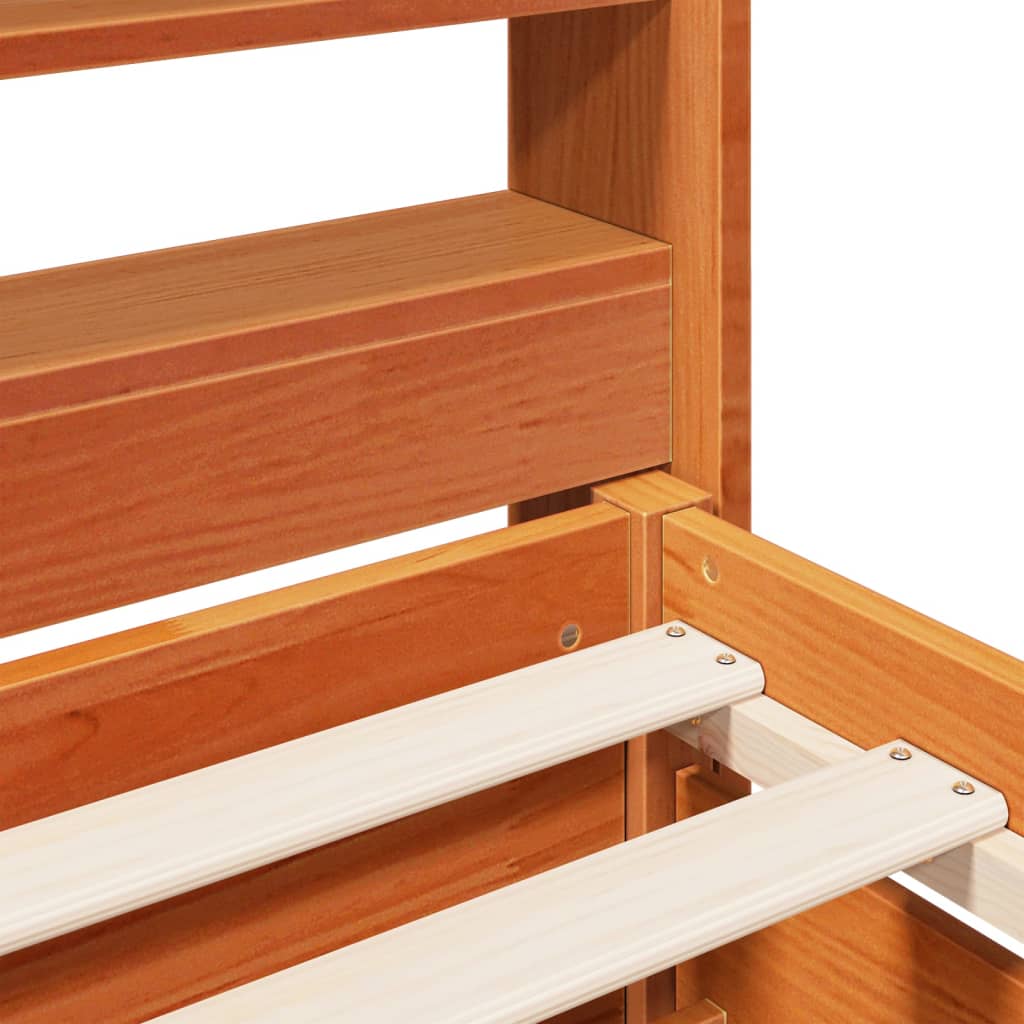 vidaXL Letto senza Materasso Marrone Cera 90x190 cm in Legno di Pino