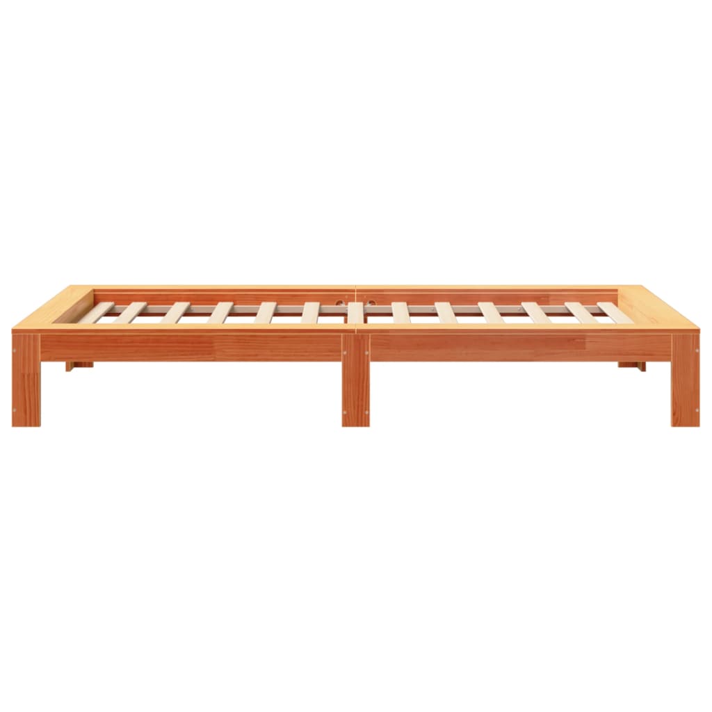 vidaXL Letto senza Materasso Marrone Cera 90x190 cm in Legno di Pino