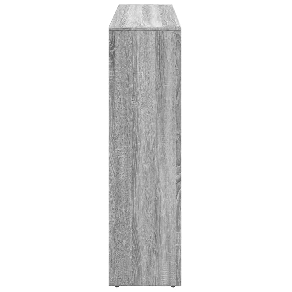vidaXL Libreria 3 Ripiani Grigio Sonoma 137,5x29x103,5 cm Truciolato