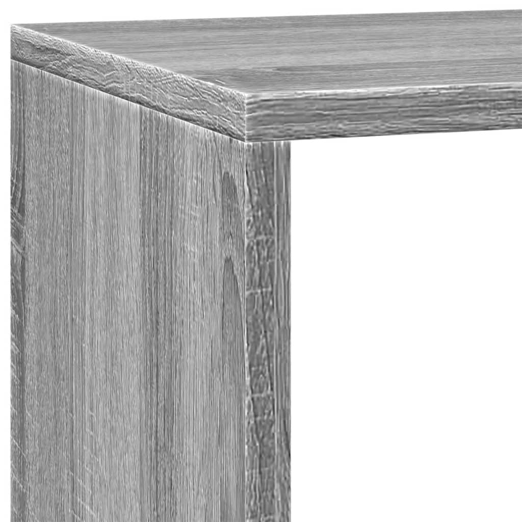vidaXL Libreria 3 Ripiani Grigio Sonoma 137,5x29x103,5 cm Truciolato