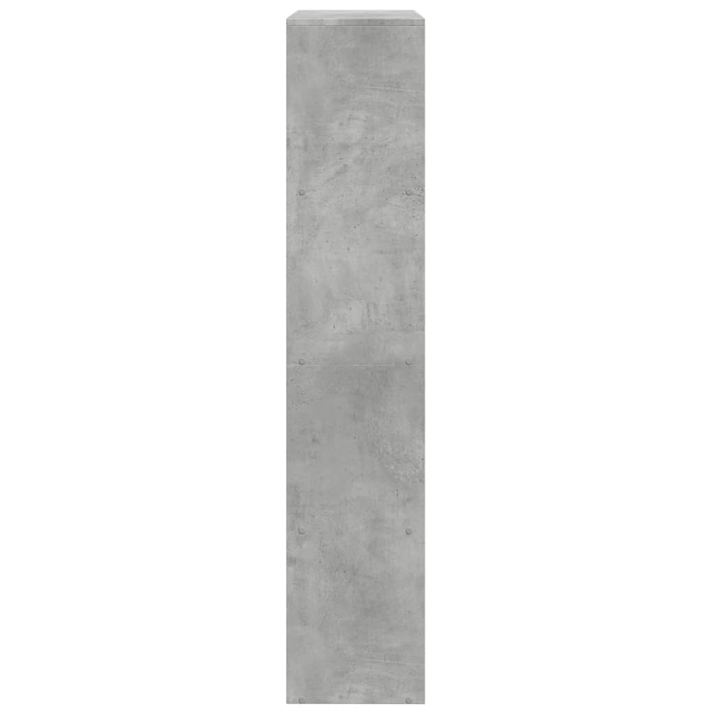vidaXL Libreria 4Ripiani Grigio Cemento 143,5x29x143,5cm Truciolato
