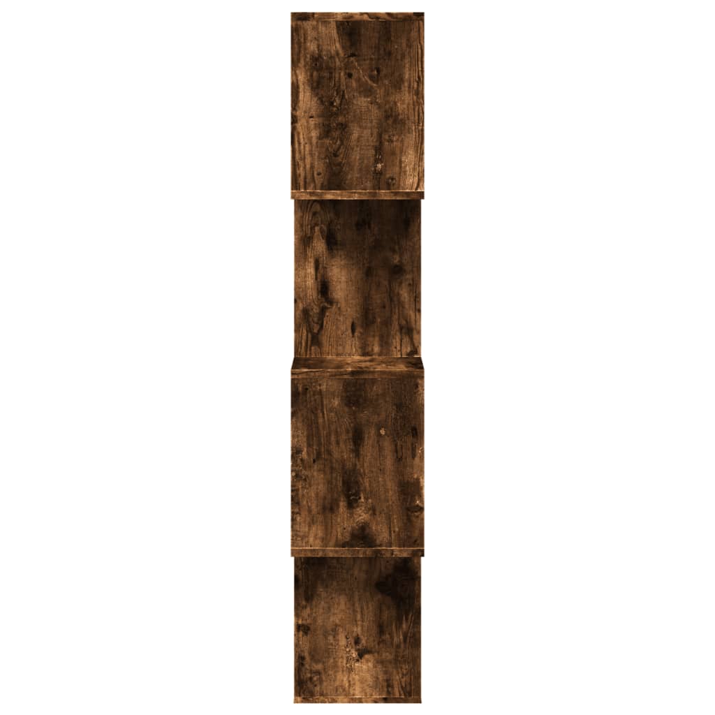 vidaXL Libreria 4 Ripiani Rovere Fumo 70x24x129 cm in Truciolato VIDAXL