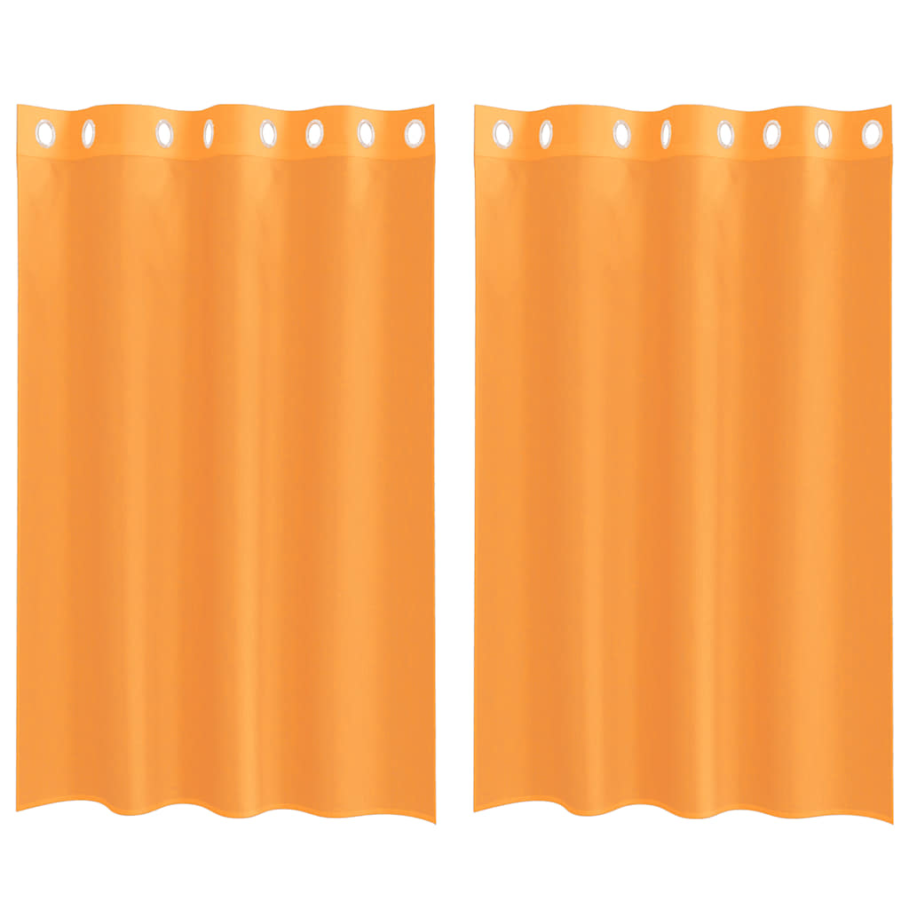 vidaXL Tende in Voile con Occhielli 2 pz Arancio 140x175 cm