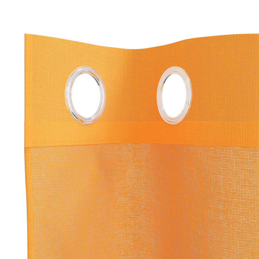 vidaXL Tende in Voile con Occhielli 2 pz Arancio 140x175 cm