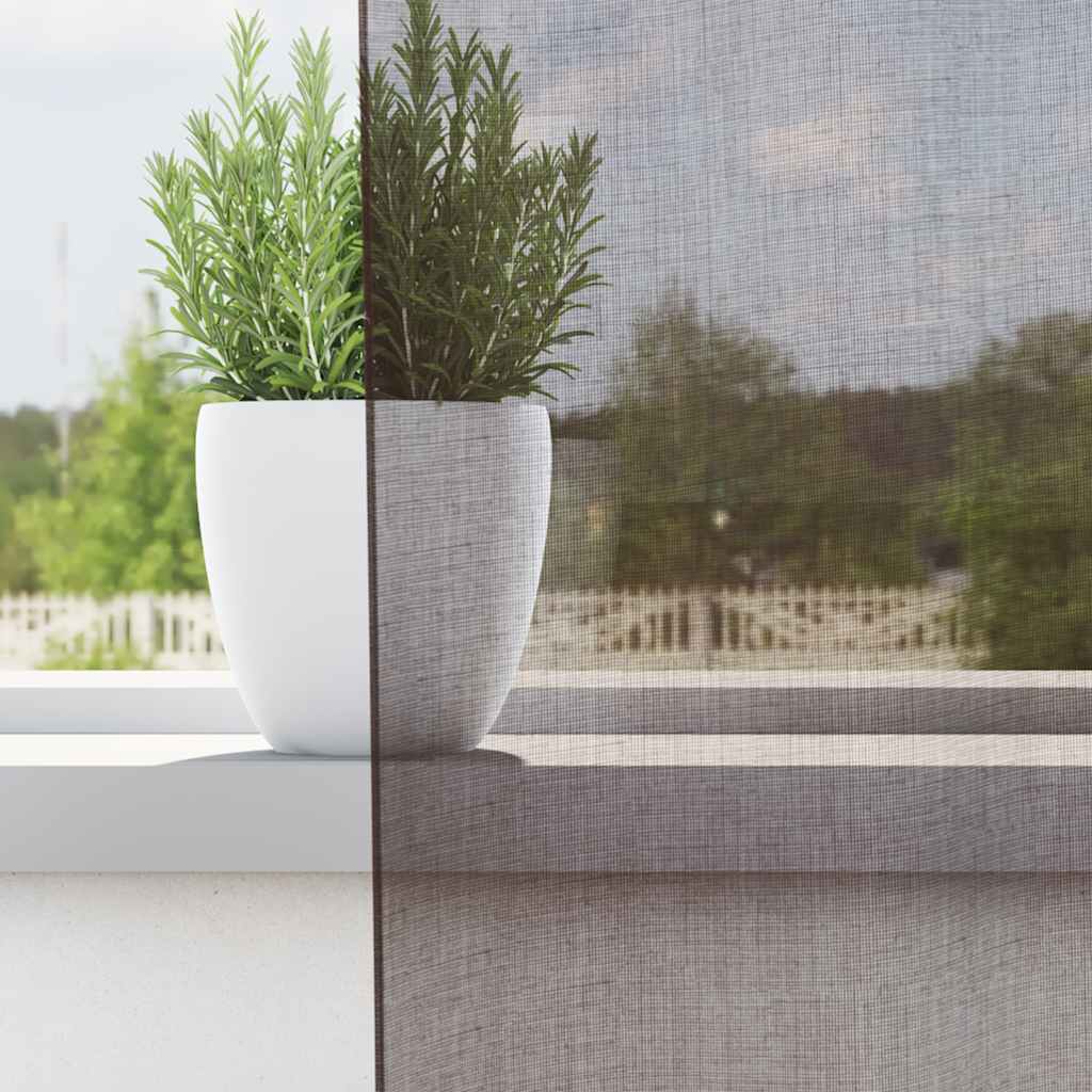 vidaXL Tende in Voile con Linguetta 2 pz Marrone