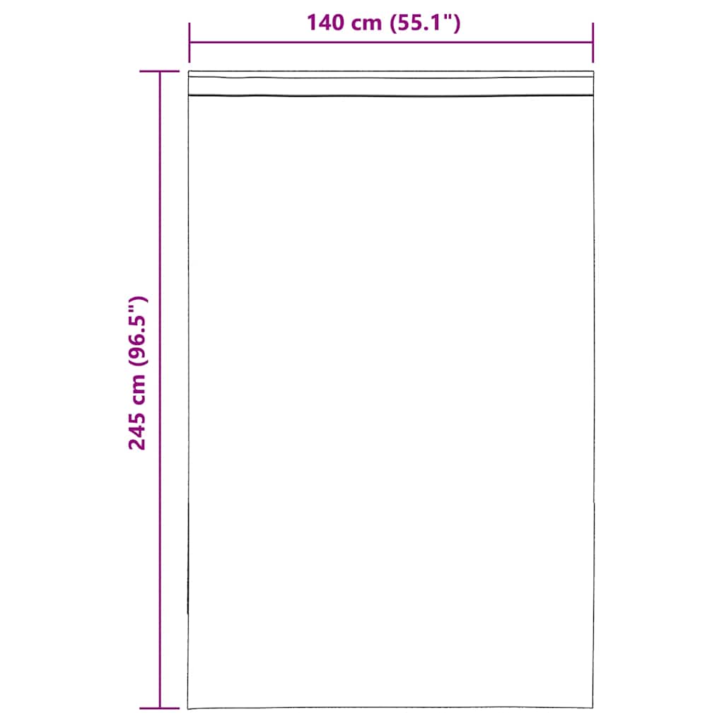 vidaXL Tende in Voile con Linguetta 2 pz Marrone
