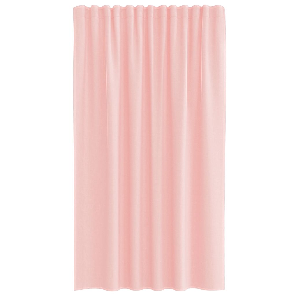 vidaXL Tende in Voile con Passanti 2 pz Rosa 140x175 cm