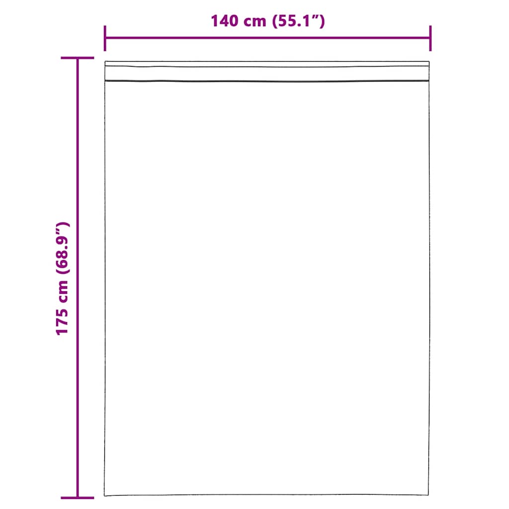 vidaXL Tende in Voile con Passanti 2 pz Rosa 140x175 cm