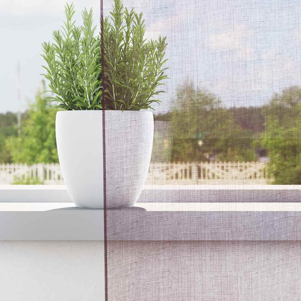 vidaXL Tende in Voile con Passanti 2 pz Viola 140x225 cm
