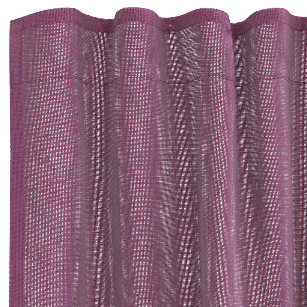 vidaXL Tende in Voile con Passanti 2 pz Viola 140x225 cm