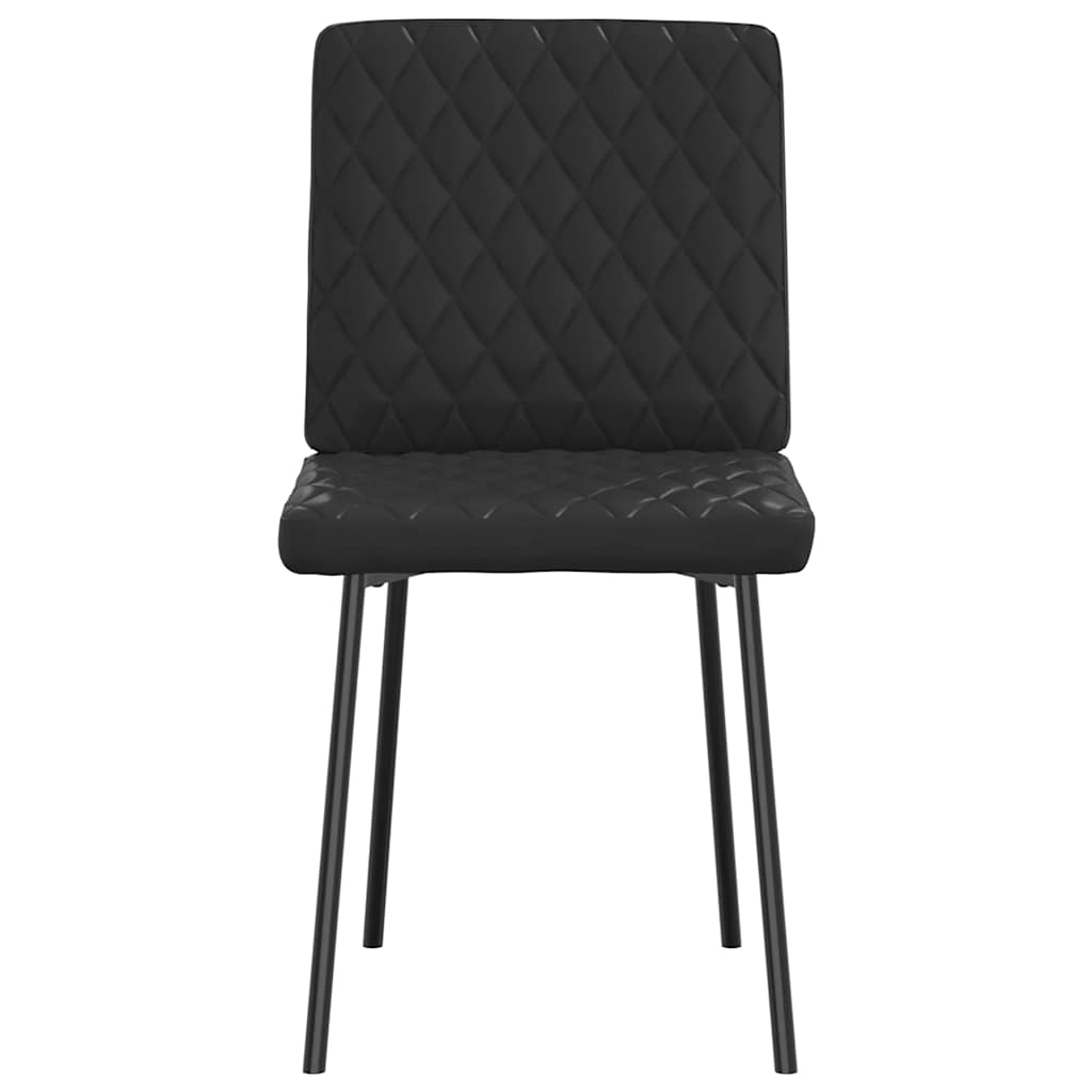 vidaXL Sedie da Pranzo 4 pz Nere in Similpelle