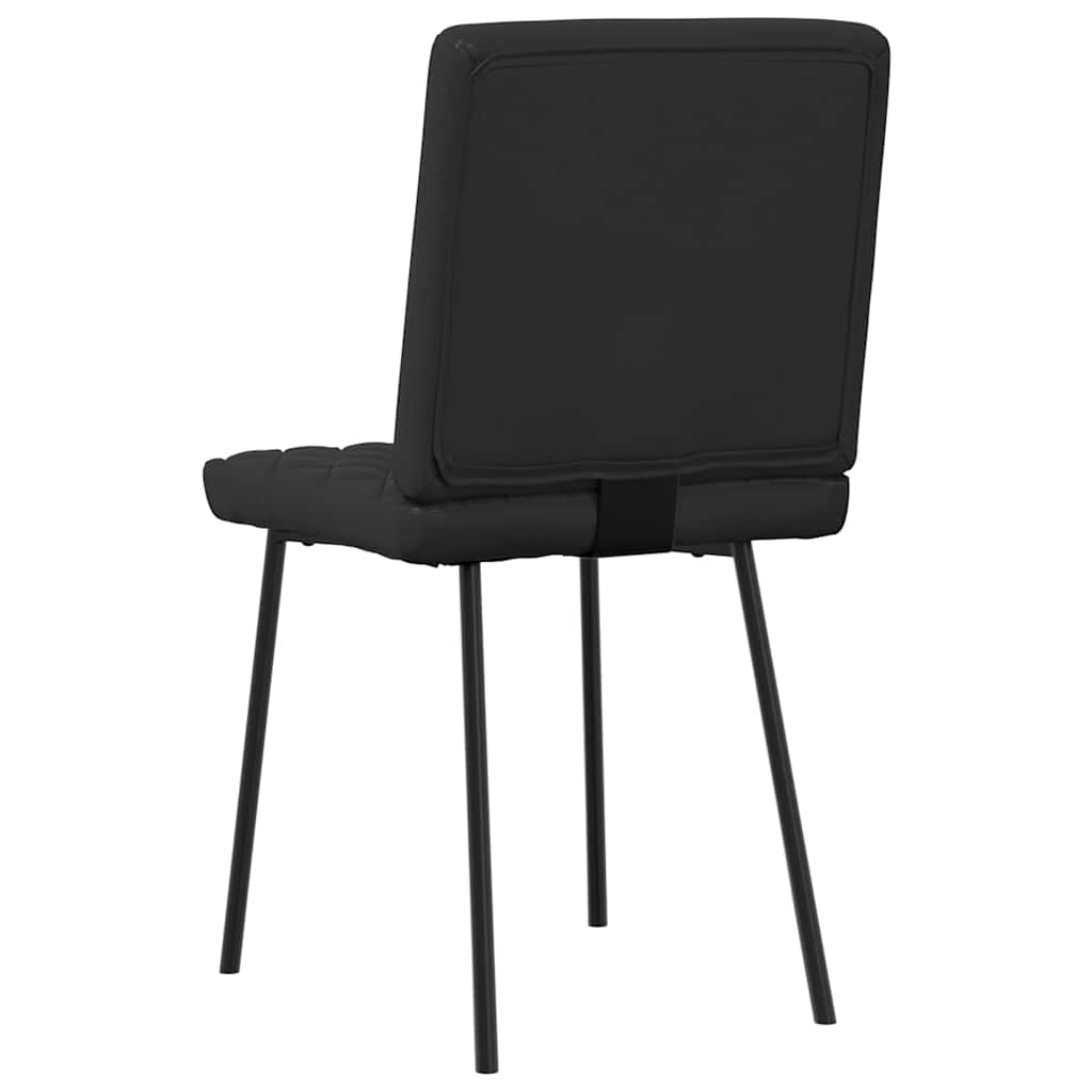 vidaXL Sedie da Pranzo 4 pz Nere in Similpelle