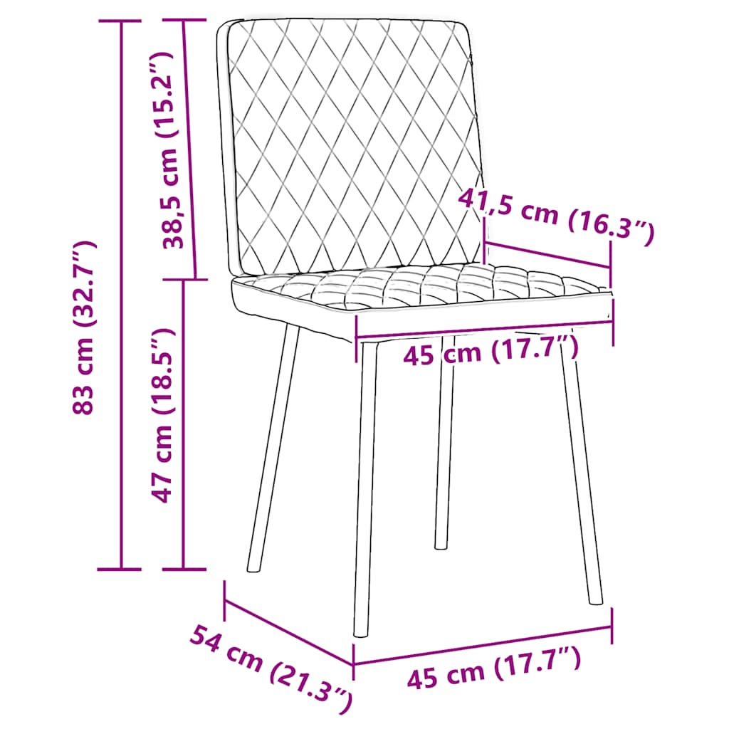 vidaXL Sedie da Pranzo 4 pz Nere in Similpelle