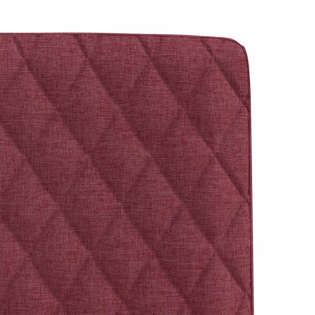 vidaXL Sedie da Pranzo 4 pz Rosso Vino in Tessuto