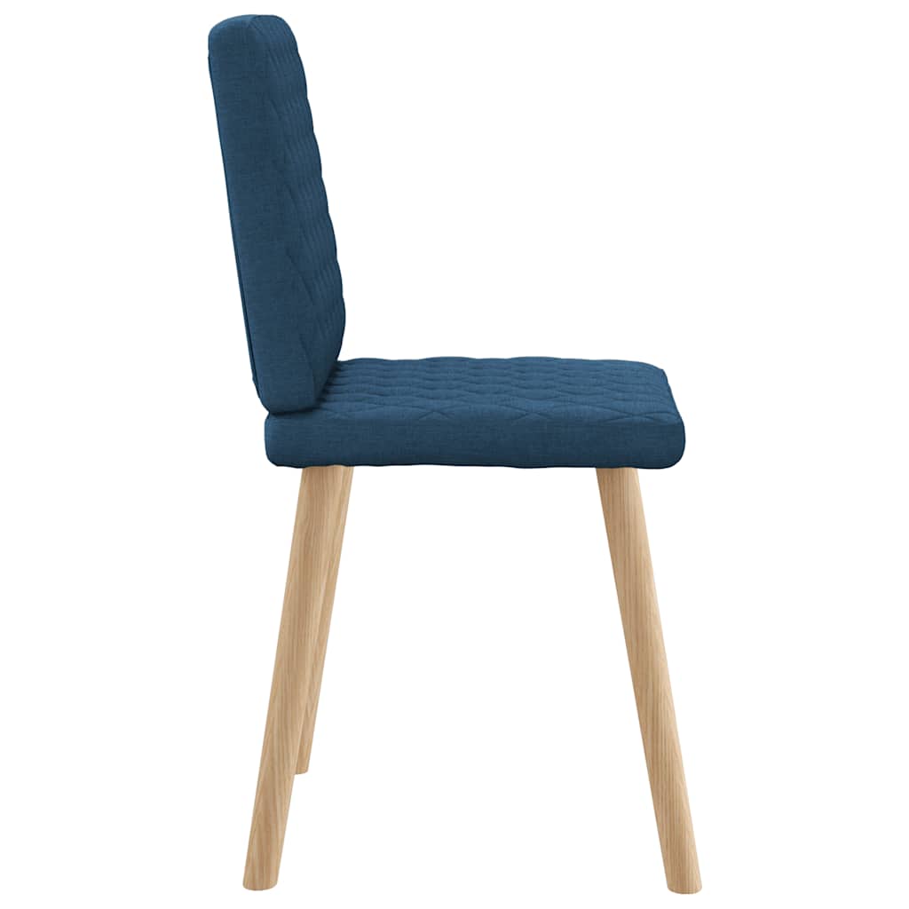 vidaXL Sedie da Pranzo 6 pz Blu in Tessuto