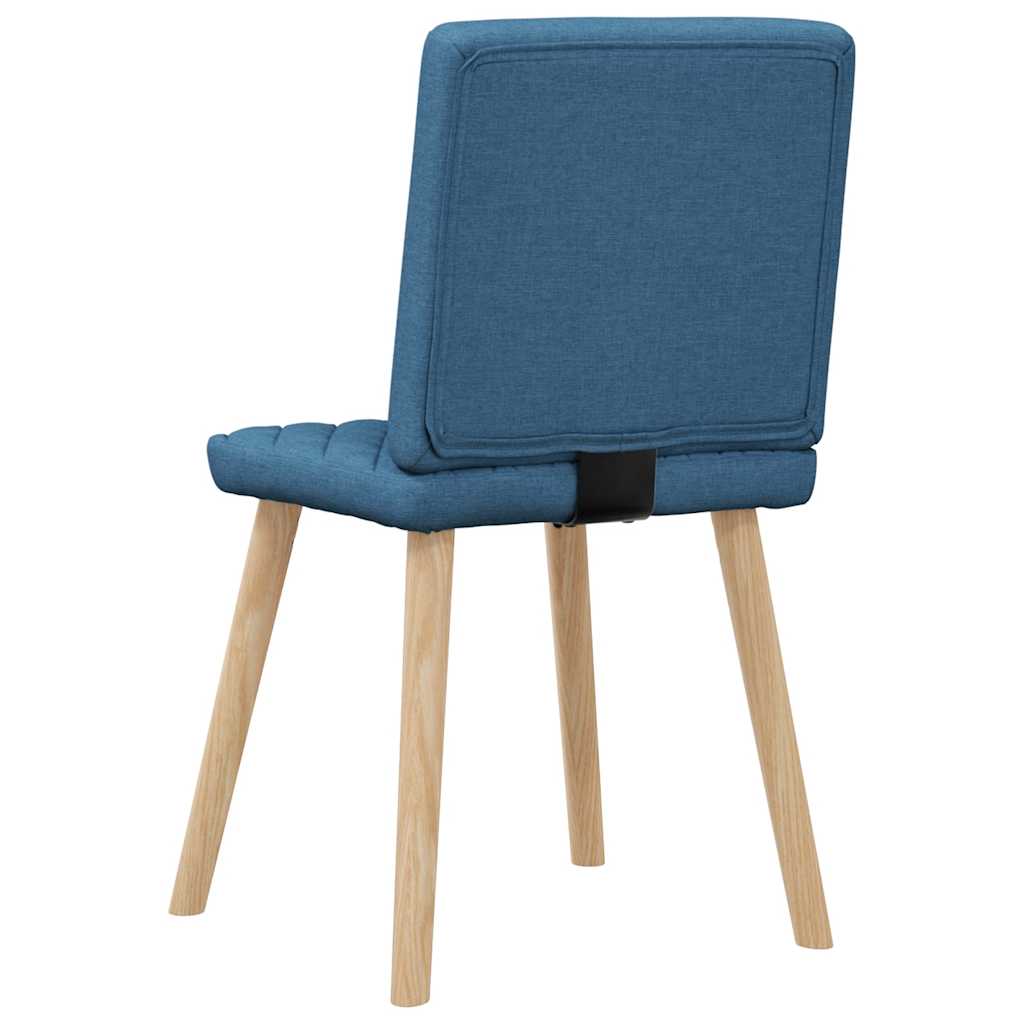 vidaXL Sedie da Pranzo 6 pz Blu in Tessuto