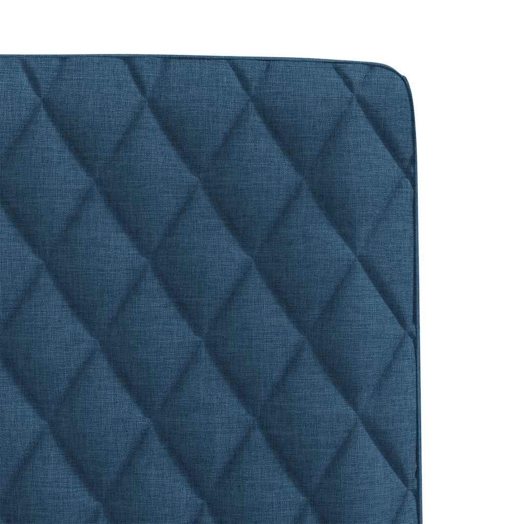 vidaXL Sedie da Pranzo 6 pz Blu in Tessuto