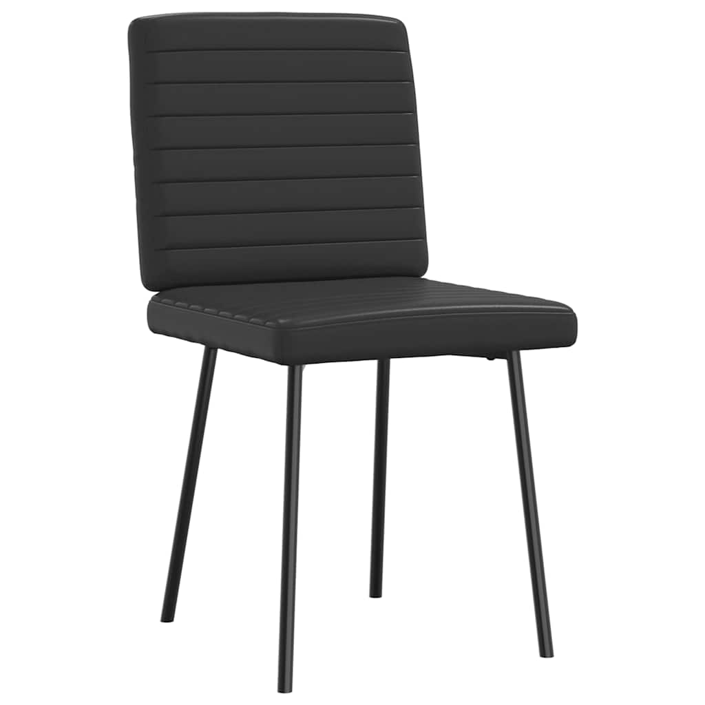 vidaXL Sedie da Pranzo 6 pz Nere in Similpelle