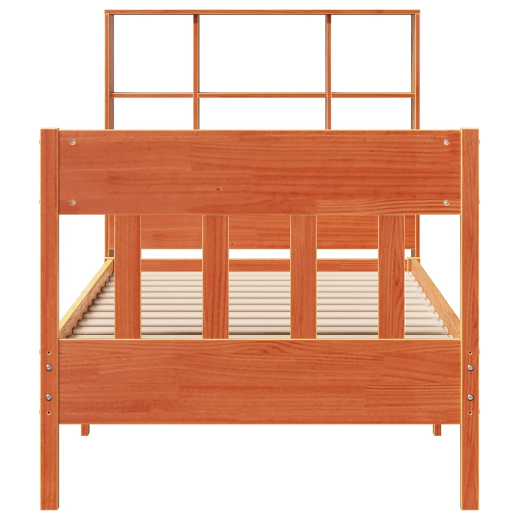 vidaXL Letto senza Materasso Marrone Cera 90x190 cm in Legno di Pino