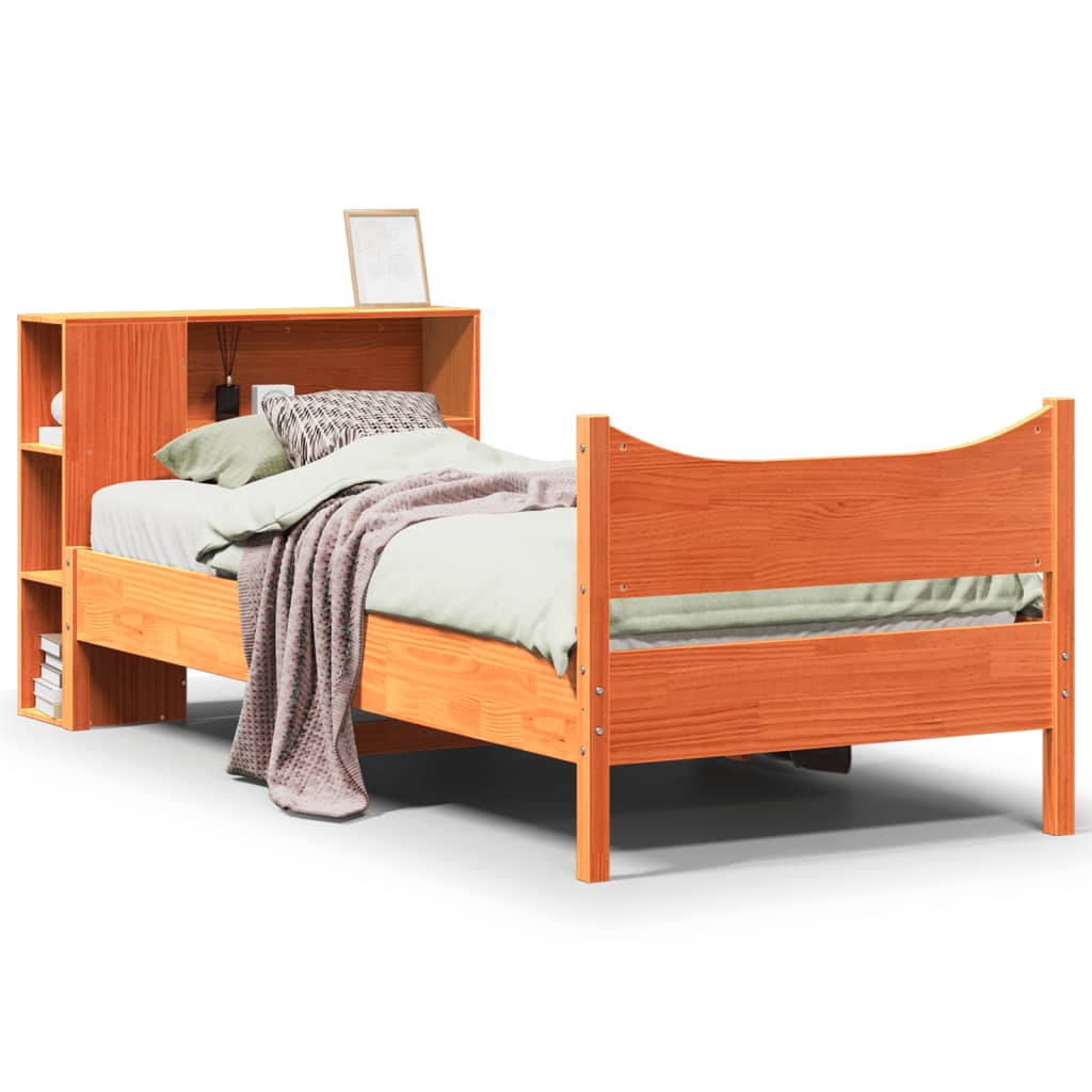 vidaXL Letto senza Materasso Marrone Cera 90x190 cm in Legno di Pino
