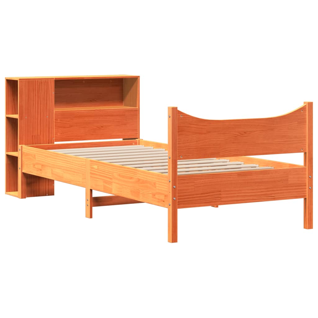 vidaXL Letto senza Materasso Marrone Cera 90x190 cm in Legno di Pino