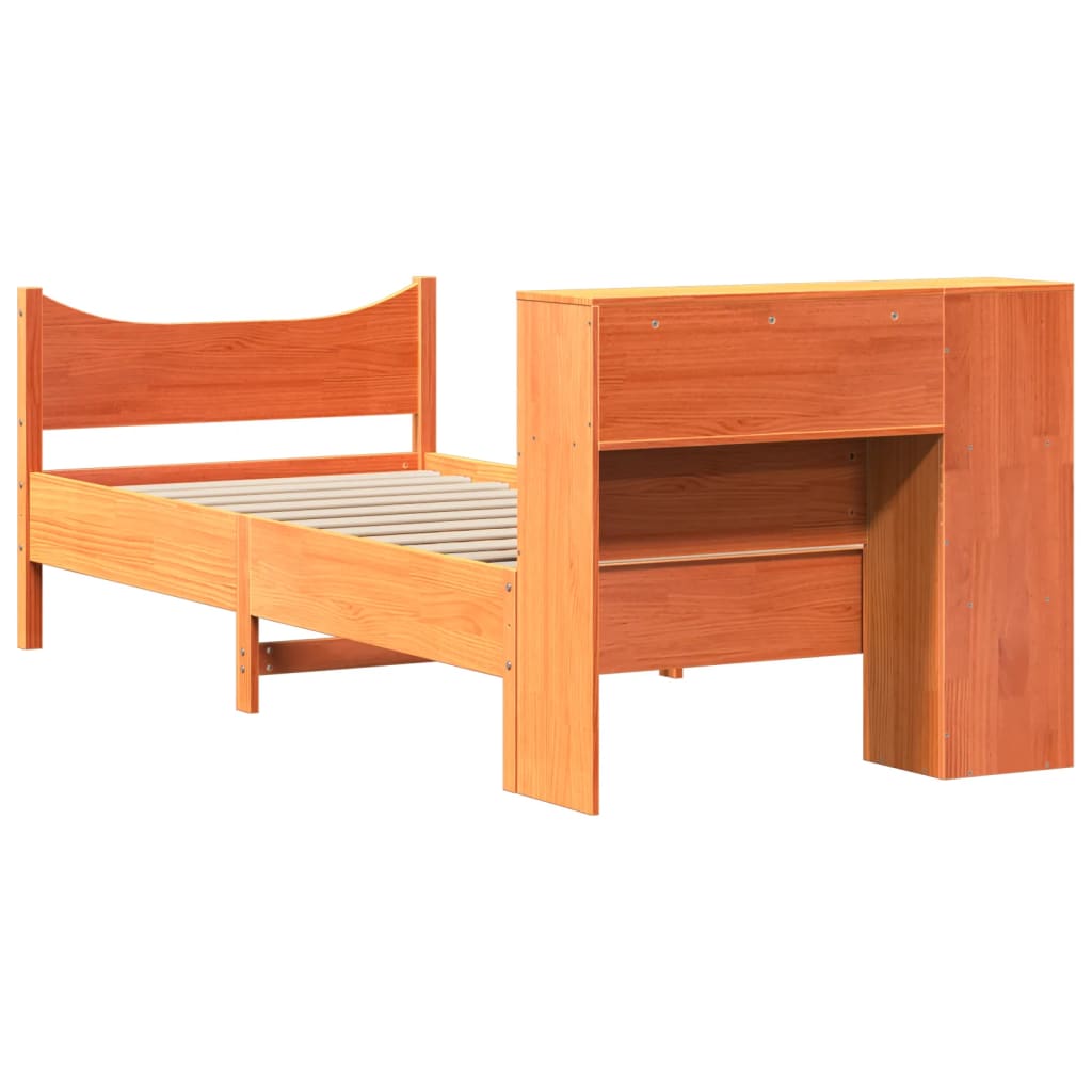 vidaXL Letto senza Materasso Marrone Cera 90x190 cm in Legno di Pino