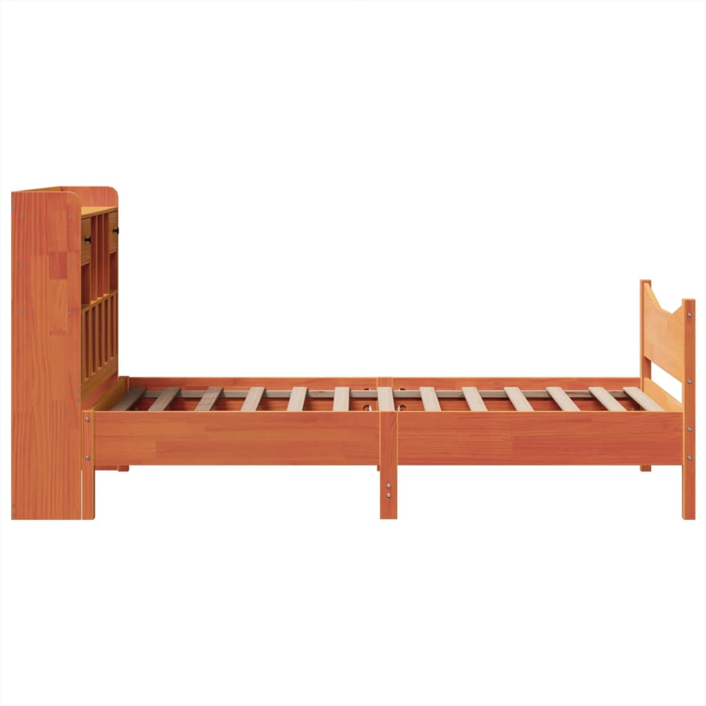 vidaXL Letto senza Materasso Marrone Cera 75x190 cm in Legno di Pino VIDAXL