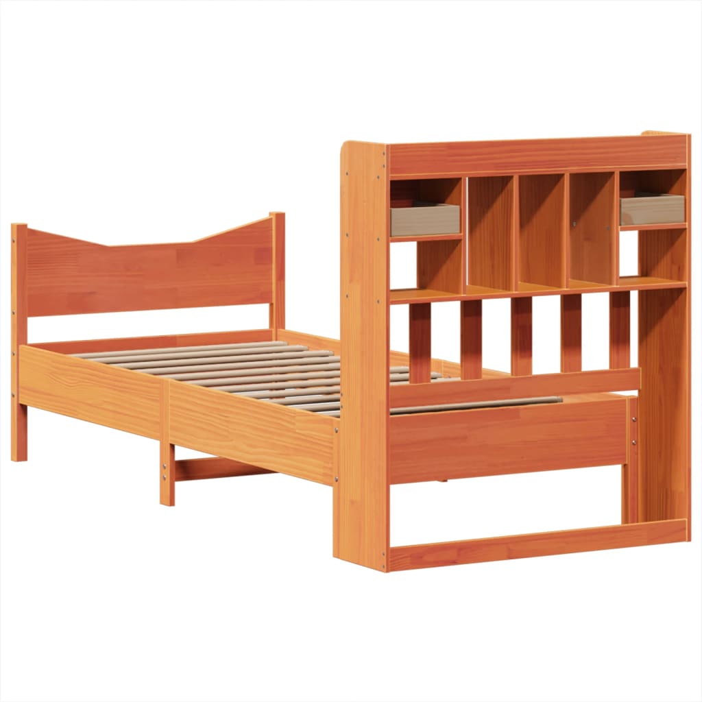 vidaXL Letto senza Materasso Marrone Cera 75x190 cm in Legno di Pino VIDAXL