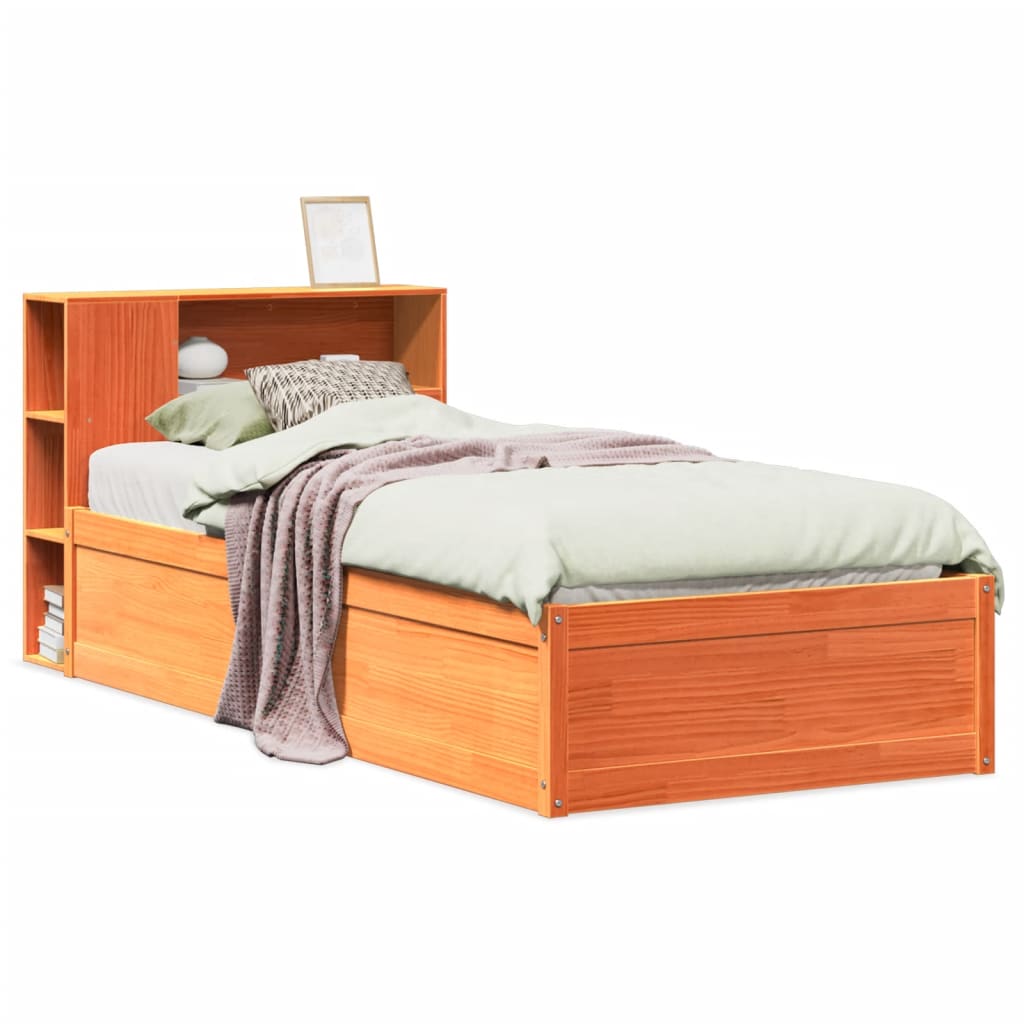 vidaXL Letto senza Materasso Marrone Cera 90x190 cm in Legno di Pino