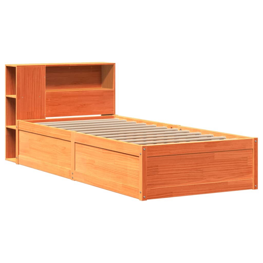 vidaXL Letto senza Materasso Marrone Cera 90x190 cm in Legno di Pino