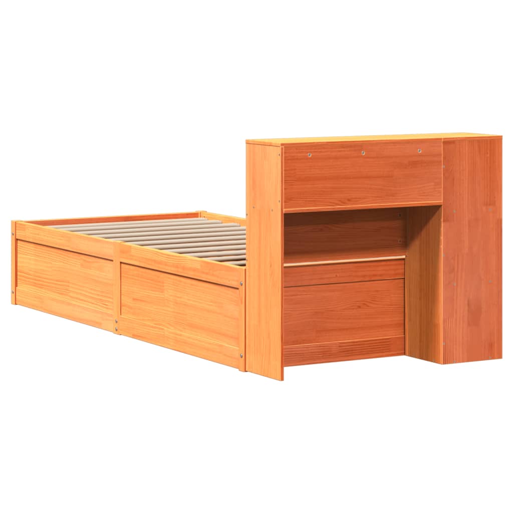 vidaXL Letto senza Materasso Marrone Cera 90x190 cm in Legno di Pino
