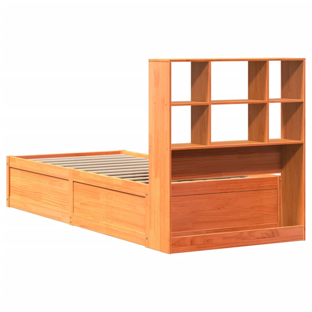 vidaXL Letto senza Materasso Marrone Cera 75x190 cm in Legno di Pino VIDAXL
