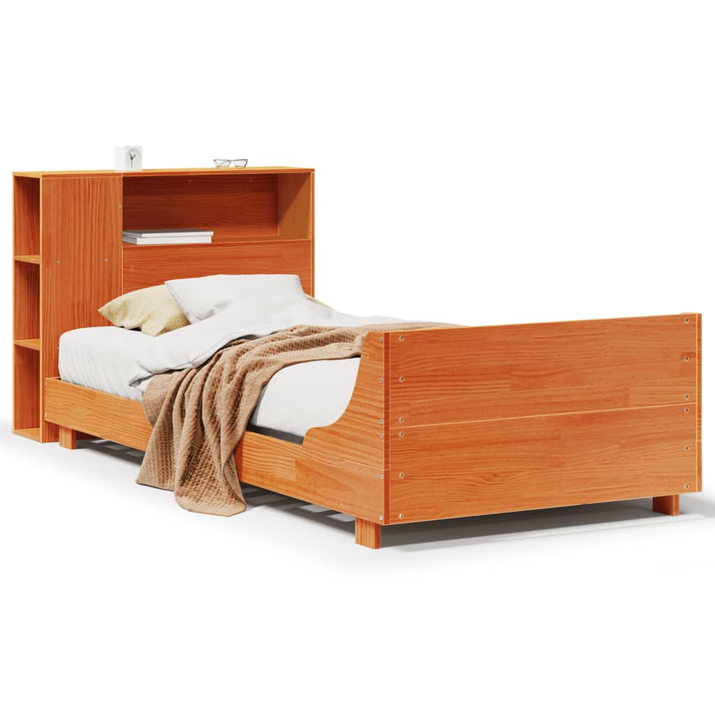 vidaXL Letto senza Materasso Marrone Cera 90x190 cm in Legno di Pino