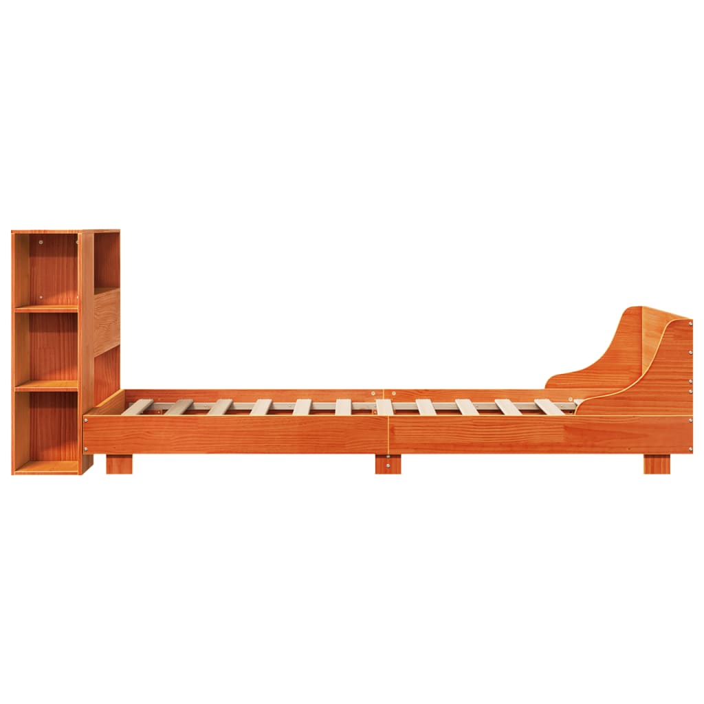 vidaXL Letto senza Materasso Marrone Cera 90x190 cm in Legno di Pino