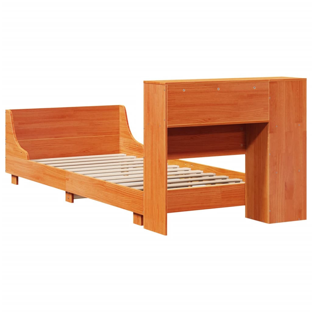 vidaXL Letto senza Materasso Marrone Cera 90x190 cm in Legno di Pino
