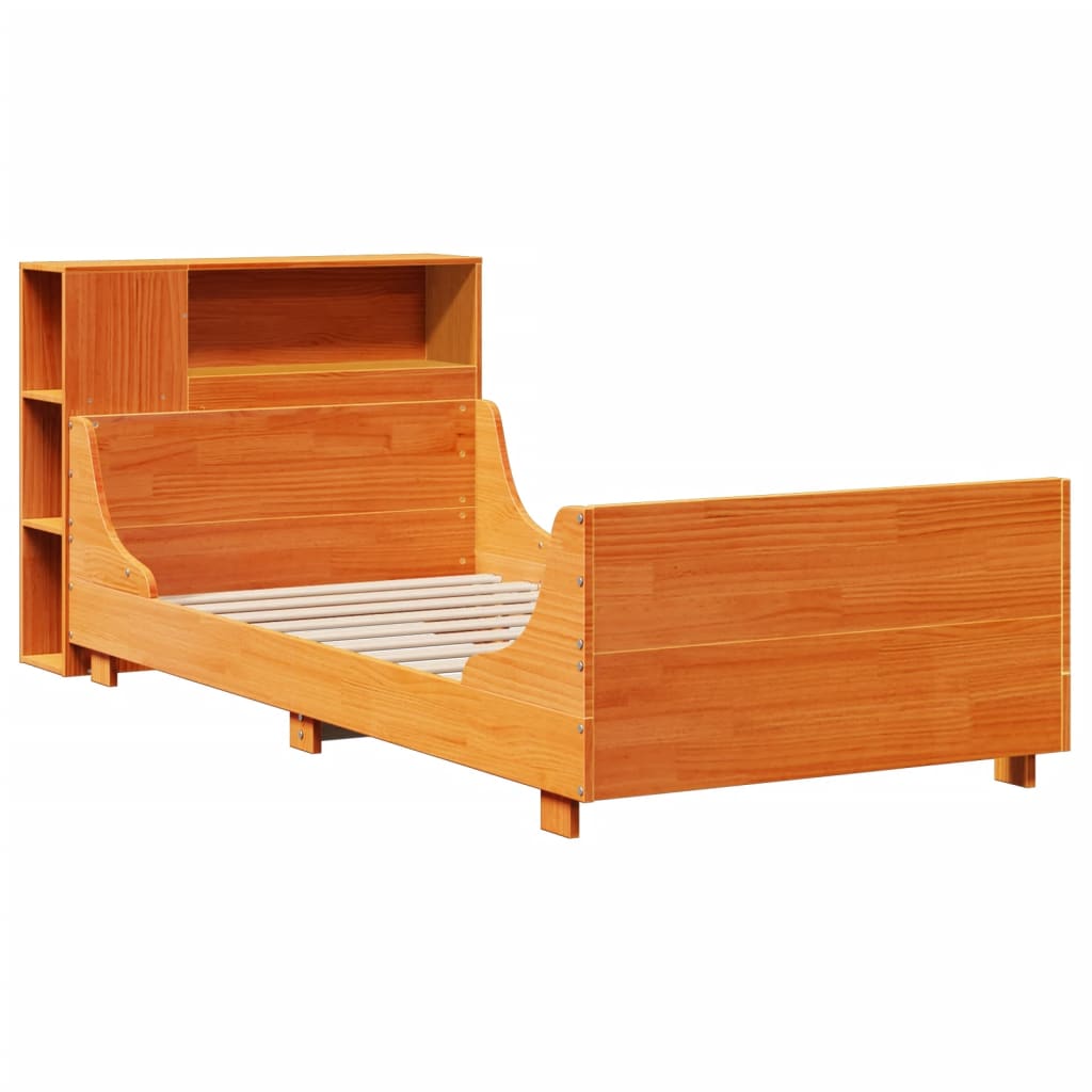 vidaXL Letto senza Materasso Marrone Cera 75x190 cm in Legno di Pino VIDAXL