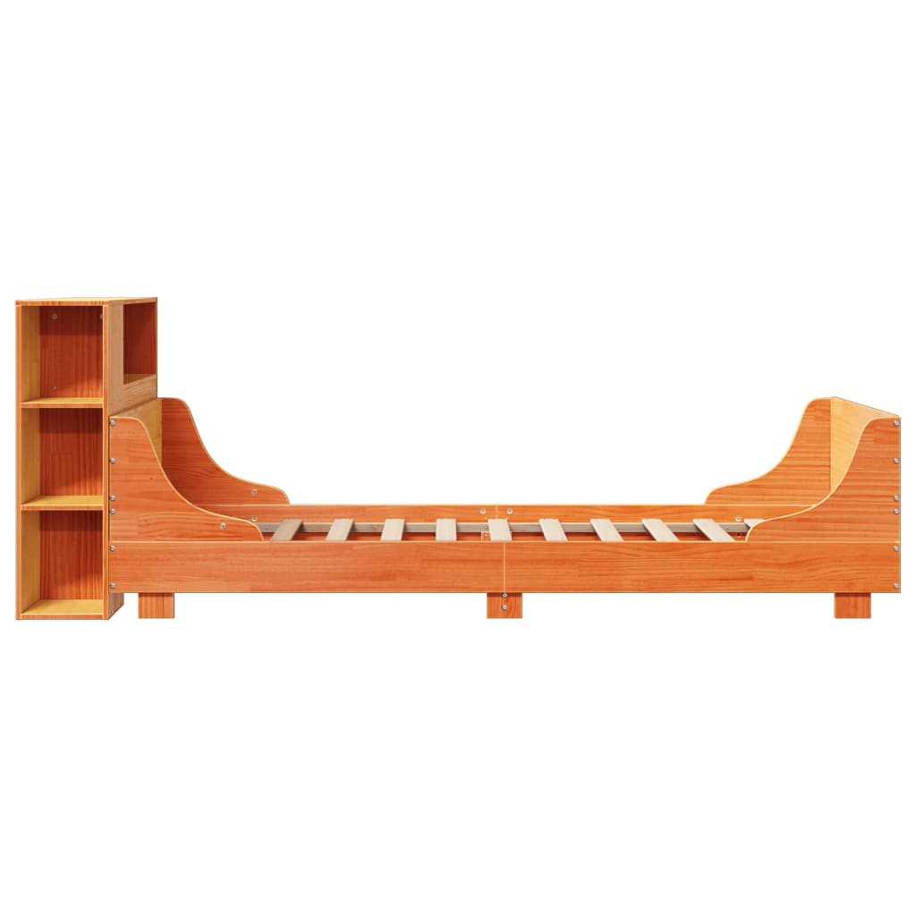 vidaXL Letto senza Materasso Marrone Cera 75x190 cm in Legno di Pino VIDAXL