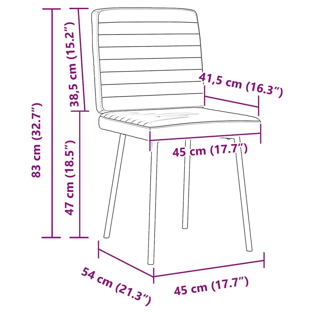 vidaXL Sedie da Pranzo 2 pz Gialle in Velluto