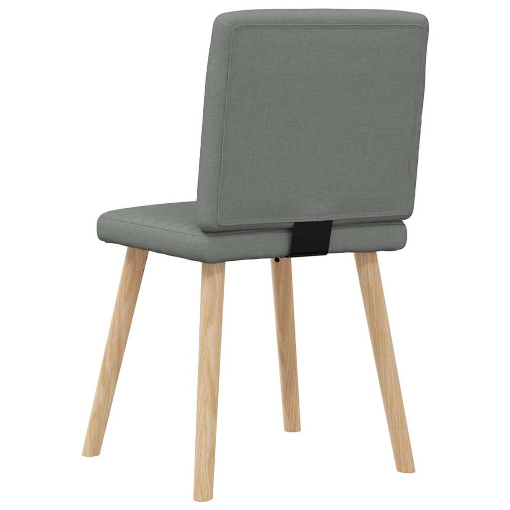 vidaXL Sedie da Pranzo 2 pz Grigio Scuro in Tessuto