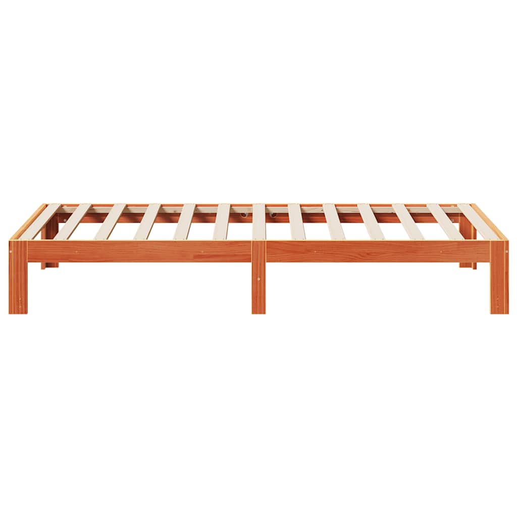 vidaXL Letto senza Materasso Marrone Cera 80x200 cm Legno di Pino