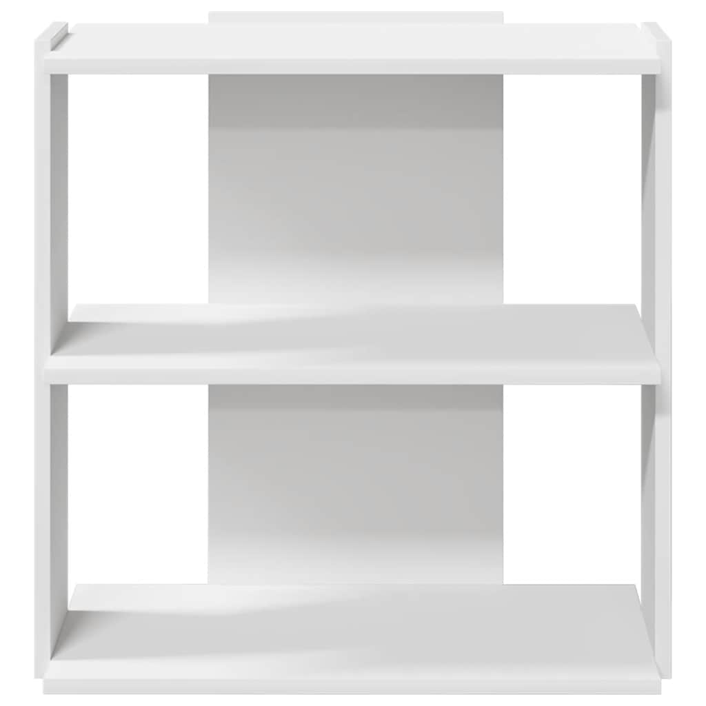 vidaXL Libreria a 3 Ripiani Bianca 60x30x60 cm in Legno Multistrato VIDAXL