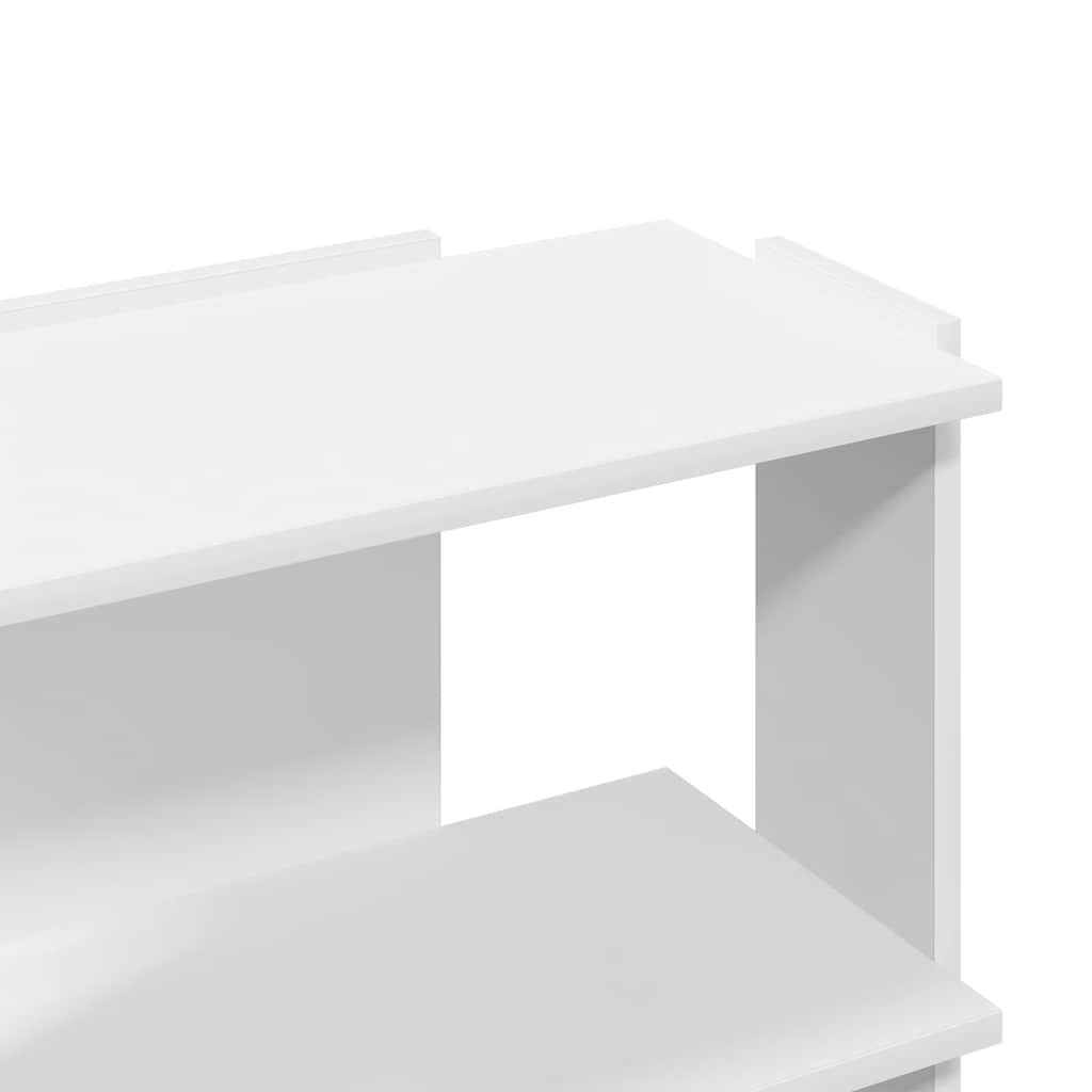 vidaXL Libreria a 3 Ripiani Bianca 60x30x60 cm in Legno Multistrato VIDAXL