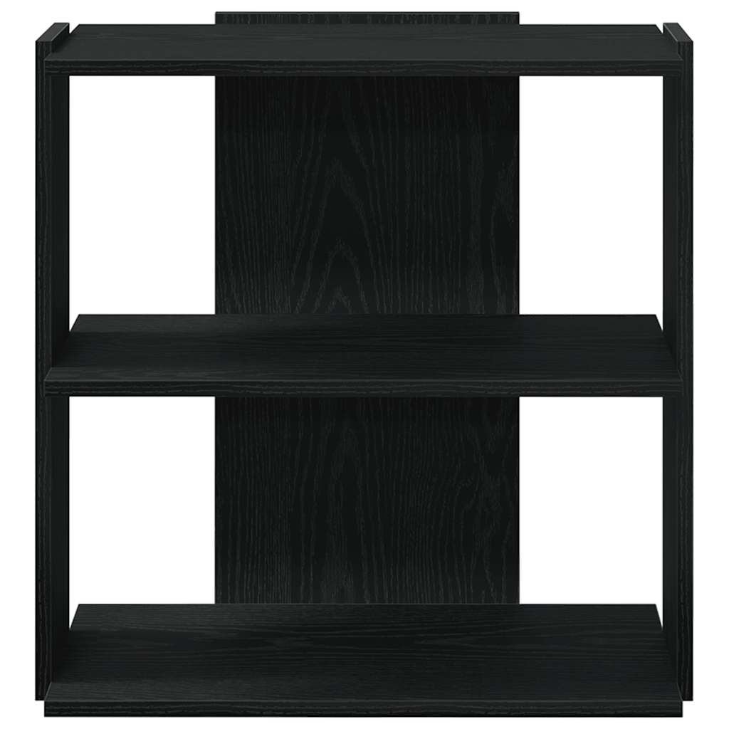 vidaXL Libreria a 3 Ripiani Nera 60x30x60 cm in Legno Multistrato