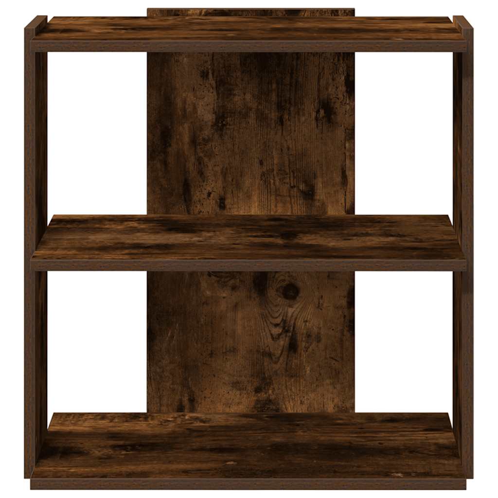 vidaXL Libreria a 3 Ripiani Rovere Fumo 60x30x60 cm Legno Multistrato VIDAXL