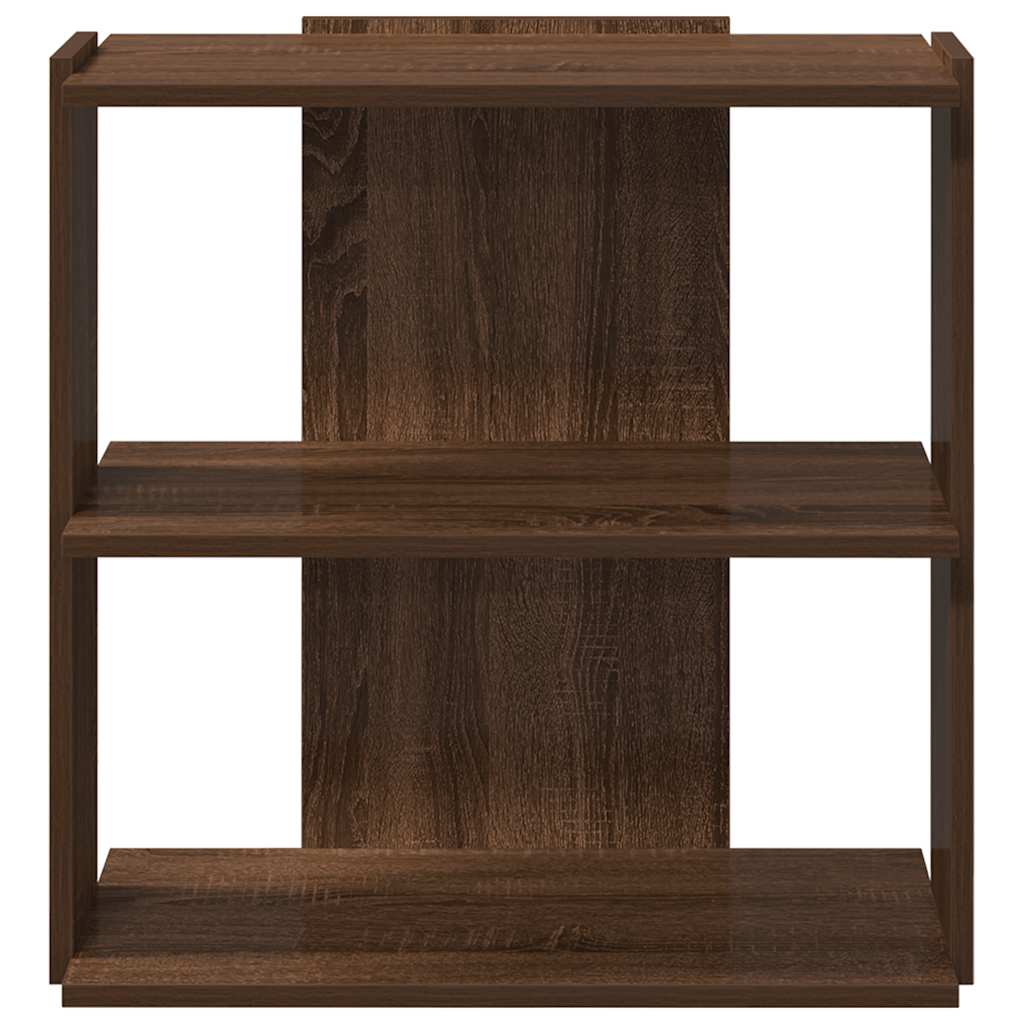 vidaXL Libreria 3 Ripiani Rovere Marrone 60x30x60 cm Legno Multistrato VIDAXL
