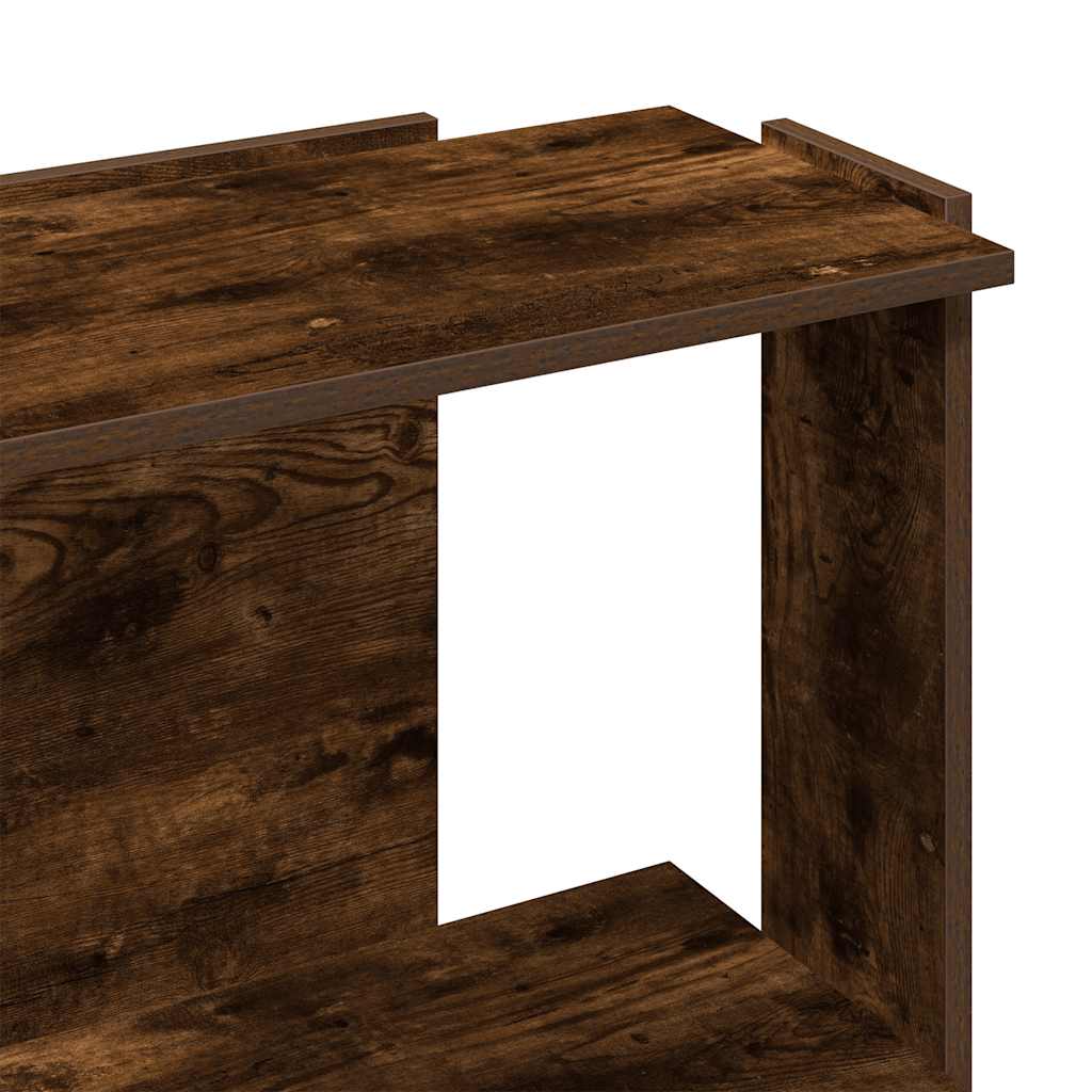 vidaXL Libreria a 3 Ripiani Rovere Fumo 60x30x80 cm Legno Multistrato