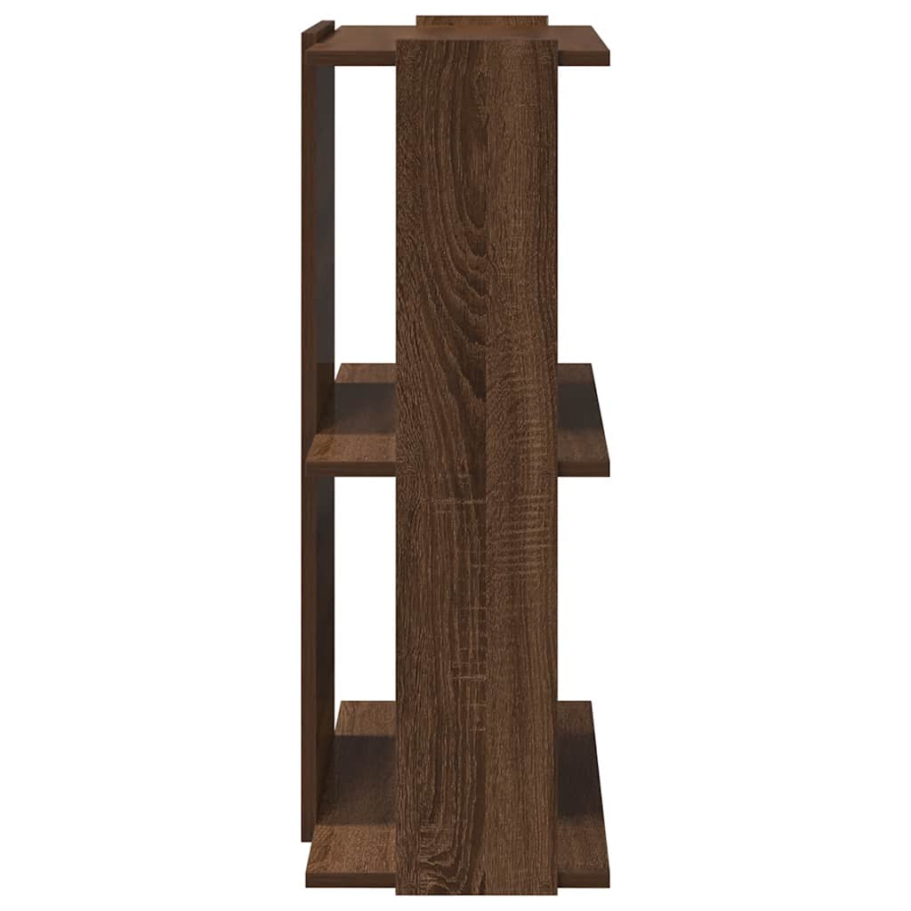 vidaXL Libreria 3 Ripiani Rovere Marrone 60x30x80 cm Legno Multistrato