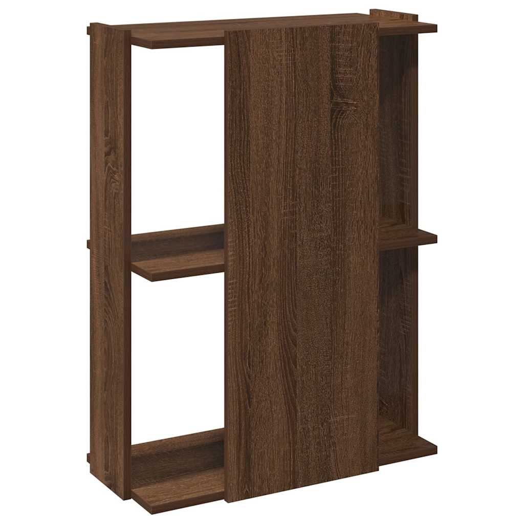 vidaXL Libreria 3 Ripiani Rovere Marrone 60x30x80 cm Legno Multistrato