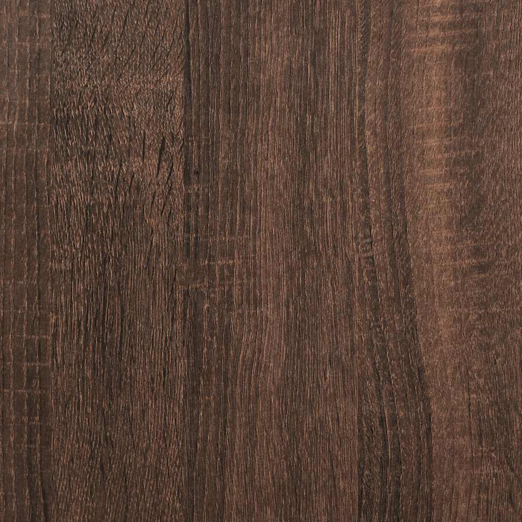 vidaXL Libreria 3 Ripiani Rovere Marrone 60x30x80 cm Legno Multistrato