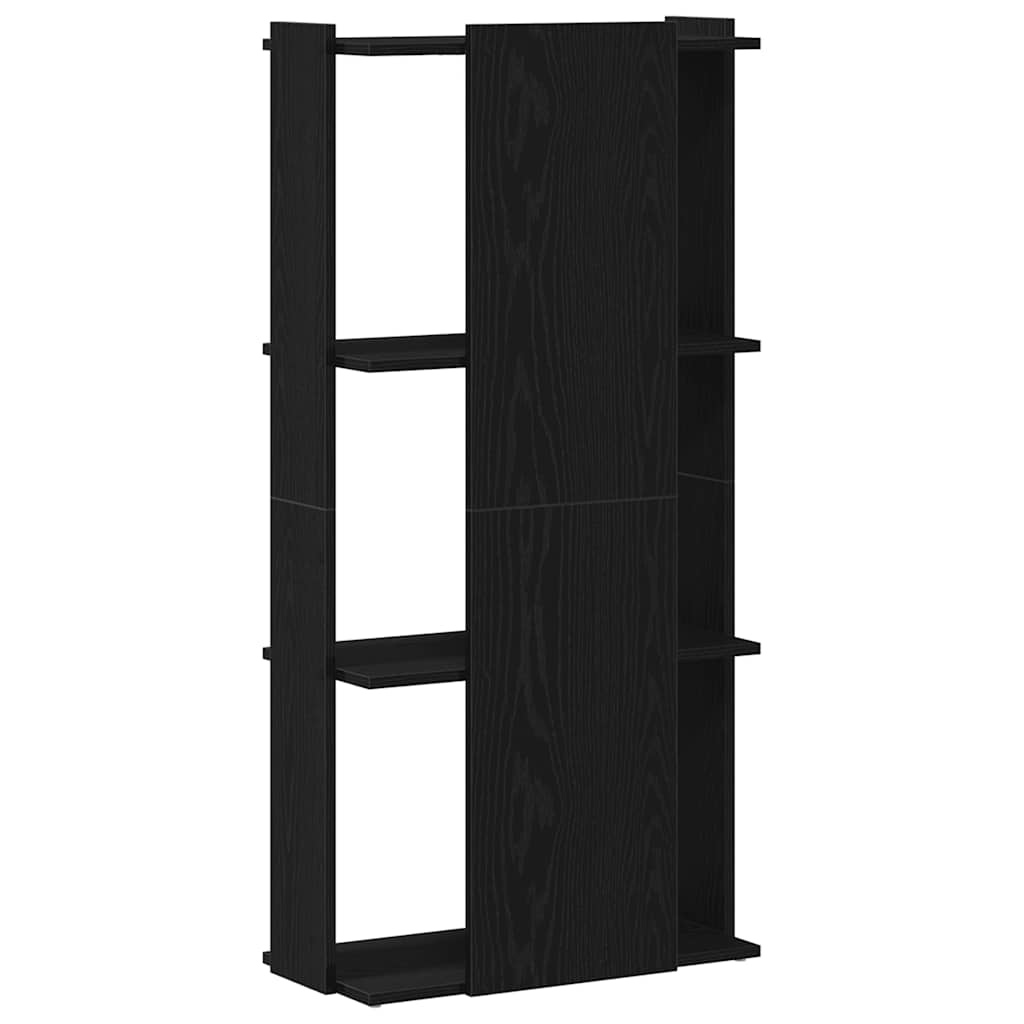 vidaXL Libreria a 3 Ripiani Nera 60x30x120 cm in Legno Multistrato VIDAXL